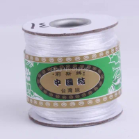 80M/Roll 1.5MM Braided White Nylon Chinese Knotting Cord Macrame Beading String Thread for Handcraft Handmade Shamballa Jewelery