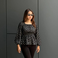 Thegoodkeepcoming — Rily Top | Top Wanita | Baju Atasan Wanita Big Size | Atasan Kasual | Blouse Kor