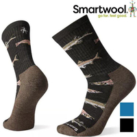 Smartwool Hike Light Fish Pattern 男款 輕型徒步中長襪-魚群 SW001483