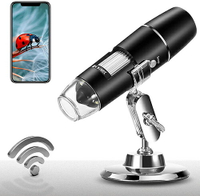 [2美國直購] Wireless 顯微鏡 Digital Microscope 1X-1000X 1080P Handheld Portable Mini WiFi USB Microscope Camera with 8 LED Lights for iPhone/iPad/Smartphone/Tablet/PC顯