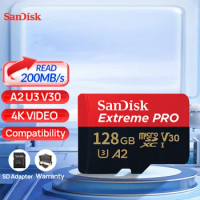 SanDisk Micro SD Card Extreme Pro Memory Card 32GB 64GB 128GB 256GB 512GB 1T TF for Nintendo Switch Steam Deck ROG Ally Go Pro