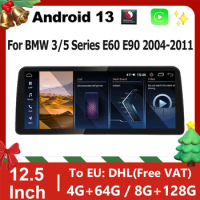 Qualcomm Android 13 GPS Navigation For BMW 3 Series E90 E91 5 Series E60 E61 Multimedia Video Player Carplay Auto Touch Headunit