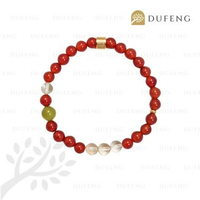 Dufeng - Trinity Elegance Carnelian Crystal Bracelet Custom Size