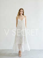 V27 - Rita Dress - Váy Maxi dáng đuôi cá hoa tiết hoa văn độc đáo - VSecret