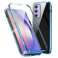 For Samsung Galaxy A54 A35 A55 5G Case 360° Magnetic Flip Cover Samsun A 54 35 55 SamsungA54 Double-side Protective Glass Fundas