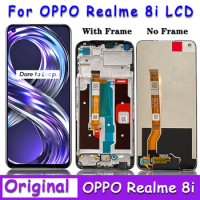 6.6" Original For Oppo Realme 8i RMX3151 LCD Display Touch Screen with Frame, For Realme 8i LCD Replacement