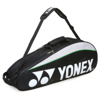 YONEX Badminton Racket Bag For 3 Racquets Waterproof Single Shoulder Shuttlecock Rackets Sports Bag With Shoes Compartment