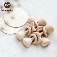 Let'S Make 1pc Cone Type Beech Wooden Baby Rattle Baby Rattles Crib Mobiles Wood Infant Bpa Free Baby Teether Toys Baby Rattle