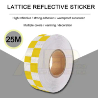 25mx5cm Car Reflective Strip Decal Sticker Self Adhesive For Motorcycle Bicycle Truck Safety Mark Warning Tape Decoration Tool