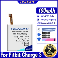 HSABAT Charge 3 100mAh Battery for Fitbit Charge 3 Batteries
