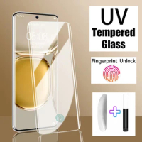 UV Liquid Glue Tempered Glass Screen Protector For Samsung Note 8 9 10 Pro 20 Galaxy S22 S21 Ultra S10 5G S20 FE S8 S9 Plus Film