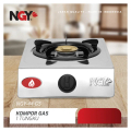 Kompor Gas 1 Tungku NGY-444 Nagoya Stain-Free Teflon