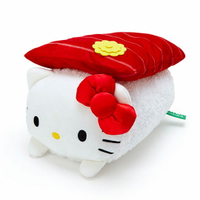 小禮堂 Hello Kitty 壽司造型絨毛抱枕靠墊《紅白》靠枕.午睡枕