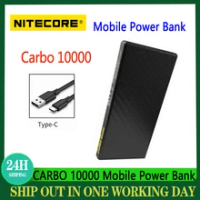 Nitecore CARBO 10000/20000 10000mAh/20000mAh Mobile Power Bank Light Carbon Fiber PD/QC 20W Fast Charge Power Bank