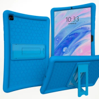 100PCS/Lot Soft Stand Cover For Samsung Galaxy Tab A7 10.4 SM-T500 T505 8.0 T290 10.1'' T510 T515 Silicone Tablet Case