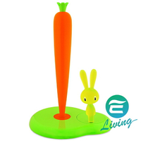 【序號MOM100 現折100】ALESSI 兔兔紙巾架 BUNNY &amp;CARROT KITCHEN ROLLS #ASG42 GR【APP下單9%點數回饋】