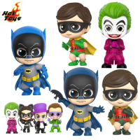 Hottoys Batman Robin The Joker Cosbaby Anime Action Figures Mini Doll Collection Ornaments Decoration Model Kids Xmas Gift