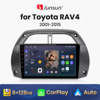 Junsun V1 AI Voice Wireless CarPlay Android Auto Radio for Toyota RAV4 4 2001 - 2015 4G Car Multimedia GPS 2din autoradio