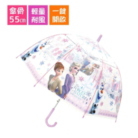 【J`S PLANNING】冰雪奇緣 兒童透明造型直傘 雨傘(平行輸入)