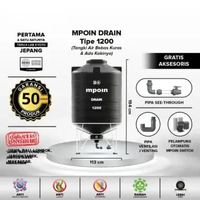 Tangki Air / Tandon / Toren MPOIN Plus 1200 Drain Hitam