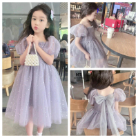 kids dress girl dressSuper Fairy2026New Disney Elsa Princess Dress for Girls Puffy Tulle Dress Styli