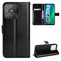 Fashion Wallet PU Leather Case Cover For Realme Narzo 50I 50A/Narzo 20 Pro/Narzo 30 5G/GT NEO Flip Protective Phone Back Shell
