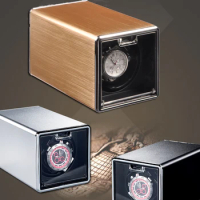 ZAPANAS Watch Winder for Automatic Watches Watch Box Automatic Winder Use USB Cable / with Battery Option METAL LEATHER PAINT