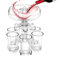 Shot Dispenser Plexiglass Liquor Dispenser And 6 Shot Glasses Get Amazing Game Fun Drink Experience Home Party Bar Liquor