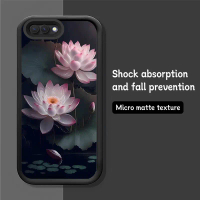เคสโทรศัพท์ส่วนบุคคล, การออกแบบดอกบัวที่สวยงาม, เคสสำหรับ OPPO A3S, OPPO A12E, OPPO A11X, กันกระแทก,