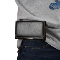 Genuine Leather Flip Phone Belt Clip Men Case Waist Bag For For HUAWEI Mate X X2 XS2 X3 X5 Honor Magic V2 V VS VS2 Holster Pouch