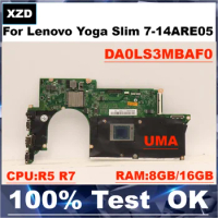 NEW For Lenovo Ideapad Yoga Slim 7-14ARE05/Slim 7-14ARE05 Laptop Motherboard Notebook Mainboard With CPU R5/R7 RAM 8G/16G