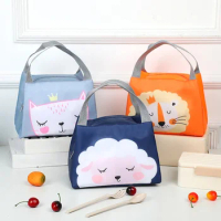 Kawaii Portable Fridge Thermal Bag Women Children's School Thermal Insulated Lunch Box Tote Food Small Cooler Bag Pouch
