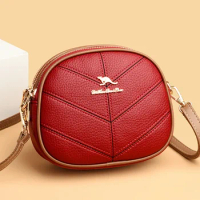 Designer High Quality Leather Shoulder Crossbody Bags for Women New Luxury Ladies Messenger Bag 2023 Branded Female Shopping Bag