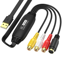 USB 2.0 Video Easycap TV DVD VHS Capture Card Audio AV Adapter for Computer High Quality 9KNT 7CKQ ค