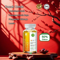 VITAMIN D3+K2 5000IU ORIGINAL vit d3 k2* meningkatkan imunitas dan kesehatan gigi 120 capsules