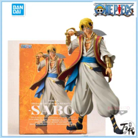 Bandai Original One Piece Reasurecruise Pirate Couple Sabo Anime Figure Toys Gifts Collection Ornament Models Kids Toy