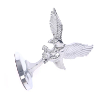 Biểu tượng 3D kim loại mạ crôm cho nắp capo ô tô – họa tiết thiên thần/chuộc eagle (angel eagle), dù
