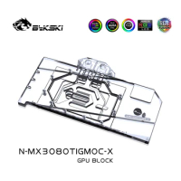 Bykski GPU Water Block Use for MAXSUN RTX3080Ti iCraft GM OC Video Card / Full Cover Copper Radiator N-MX3080TIGMOC-X