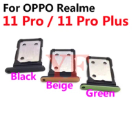 For OPPO Realme 11 10 11X Pro Plus + 5G SIM Card Slot Sim Reader Holder Socket Mobile Phone Parts
