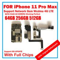 Mainboard For iPhone 11 Pro Max Motherboard With /NO FACE ID Good Working Plate System without iCloud Main Logic Board