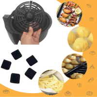 10pcs Airfryer Bottom Plate Bumpers Mini Silicone Airfryer Inner Pot Protector Anti-scratch Heat-resistant Air Fryer Parts
