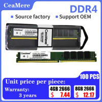 CeaMere DDR4 100 PCS desktop memoriam Universal Memory card, 2400Mhz, 2666Mhz,3200Mhz 288 pin desktop computer memory wholesale