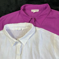 Midi Dress Linen Polos Wanita
