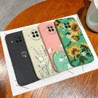 For Xiaomi Mi 10i 10T Pro Lite 5G Case Cute Dinosaur Square Liquid Silicone Phone Cover For XiaomiMi 10i 10T Pro Lite 5G Fundas