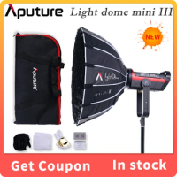Aputure Light Dome Mini III Soft Box with Grid Flash Diffuser for Light Storm 120 COB 300 Series Bowens Mount LED Lights