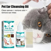 30ml Cleansing Insect Oil Natural Cat Ear Deodorant Oil Remove Mites Dog Ear Cleaner Soothe Discomfort for Pet Cleaning Supplies