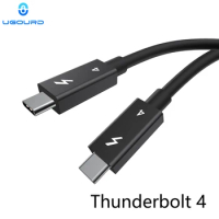 Coaxial Thunderbolt 4 Cable Type C Thunderbolt3 40Gbps Data Transfer USB4 PD100W Fast Charging Cable 8K 60HZ for Macbook LG Dell