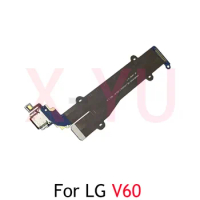 For LG V60 ThinQ 5G LM-V600 LMV600EA USB Charging Dock Port Connector Microphone Flex Cable Repair Part