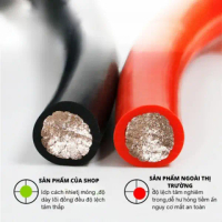 Dây điện AWG 12~11~10 chống cháy chịu nhiệt cao chịu tải cao chuyên dùng câu bình acqui đóng Pin lip