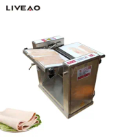 Commercial Pig Meat Pork Skin Removing Separator Cutting Machine Electric Stainless Steel Pig Skin Processing Equipment